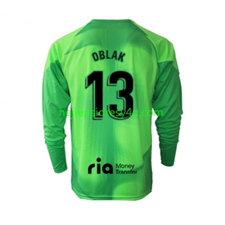 Fotbalový Dres Atlético Madrid Jan Oblak 13 Brankářské Domácí 2022/23 Dlouhý Rukáv